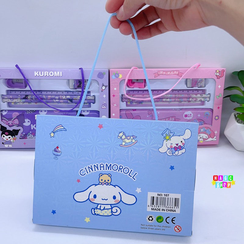 

Ay00! Hagcshop Stationery Set Alat Tulis Sekolah Karakter 5in1 Alat Set Tulis Anak Karakter Lucu