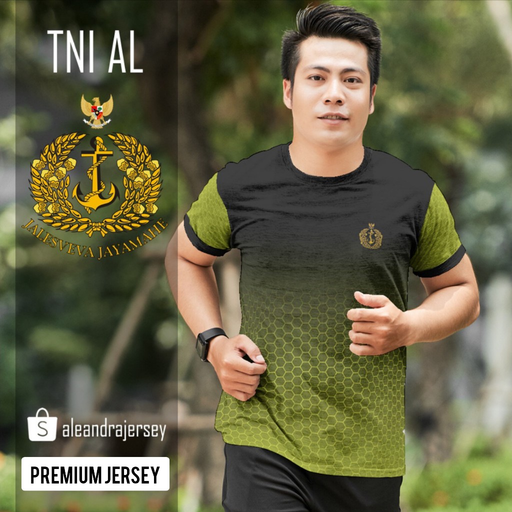 Baju Kaos Jersey TNI AL 76 FullPrint Printing Custom Premium