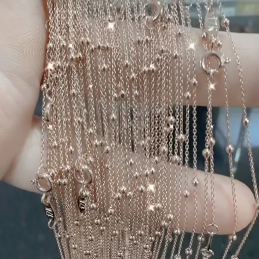 kalung emas jedar rosegold 17k