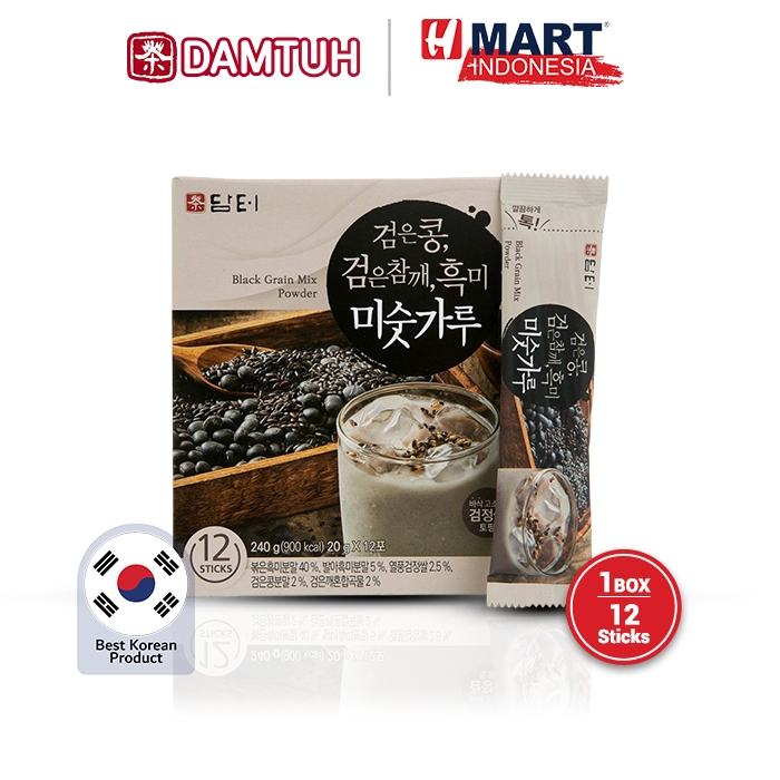 

DAMTUH Black Grain Mix Powder - Serbuk Minuman Sereal 20g x 12 Sticks