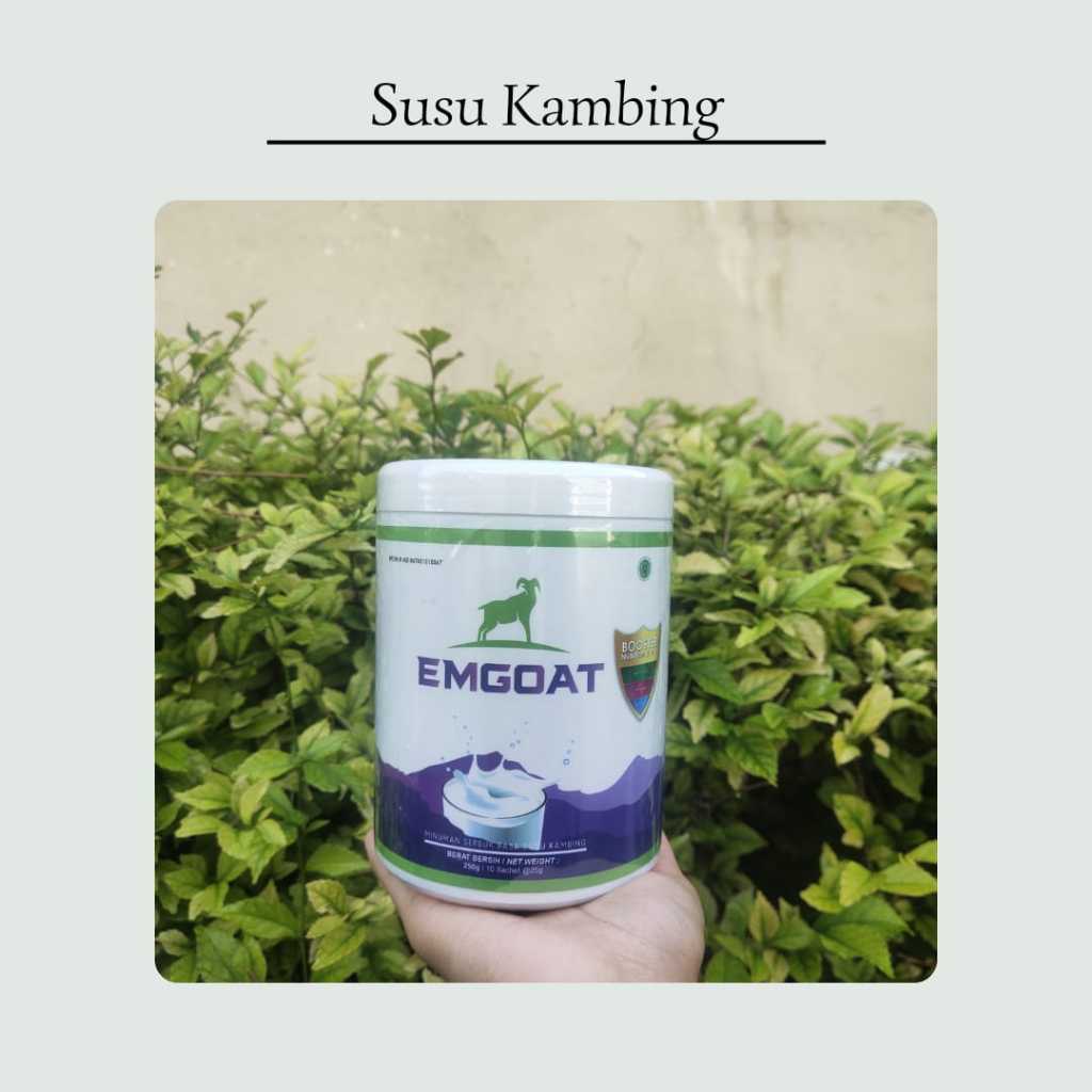 

EMGOAT SUSU KAMBING - SUSU KAMBING ETAWA - EMGOAT - ORIGINAL - 1 POT ISI 10 SACHET