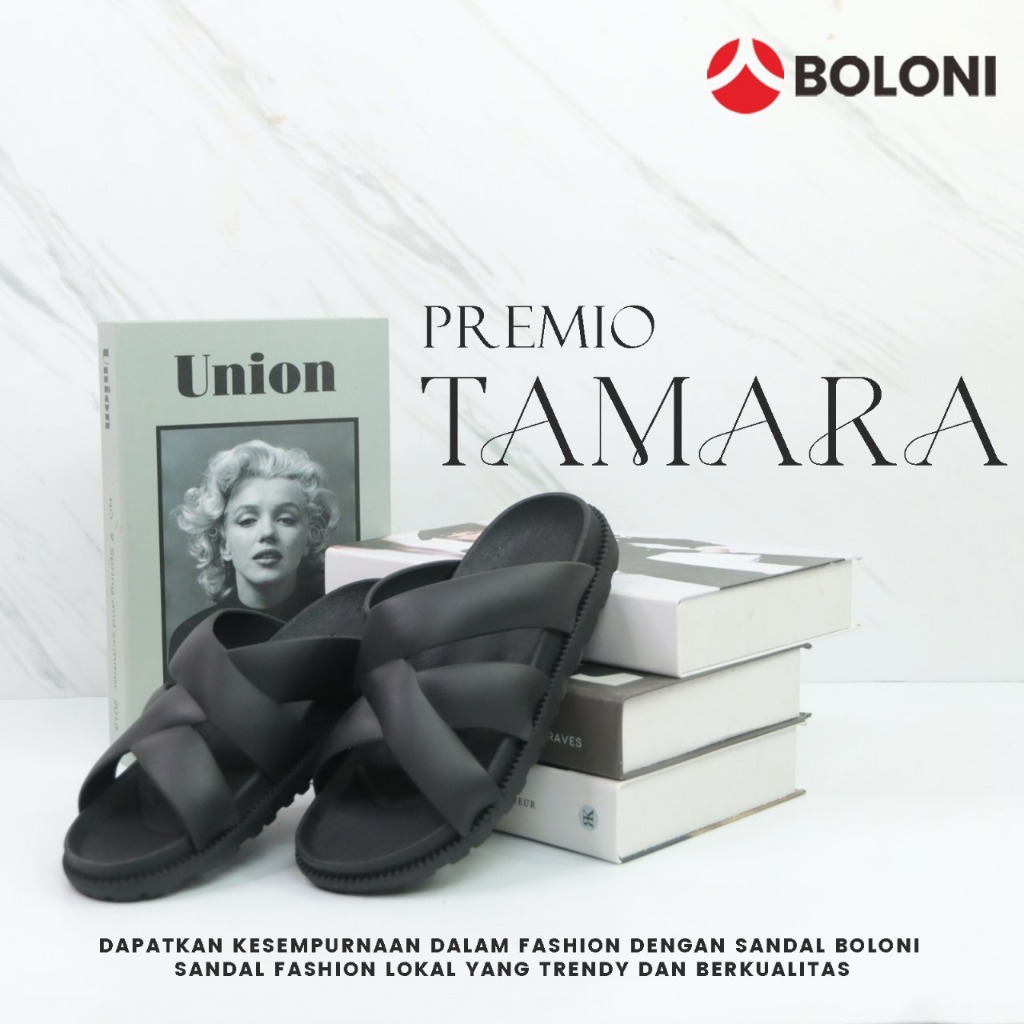 [ TAMARA ] Sandal BOLONI Slop tali/ Sandal wanita BOLONI update terbaru