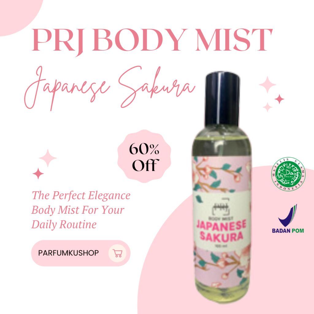 Parfum Body Mist Japanese Sakura | Parfum PRJ Body Mist | Parfum Eau de Cologne | Parfum Body Mist 1