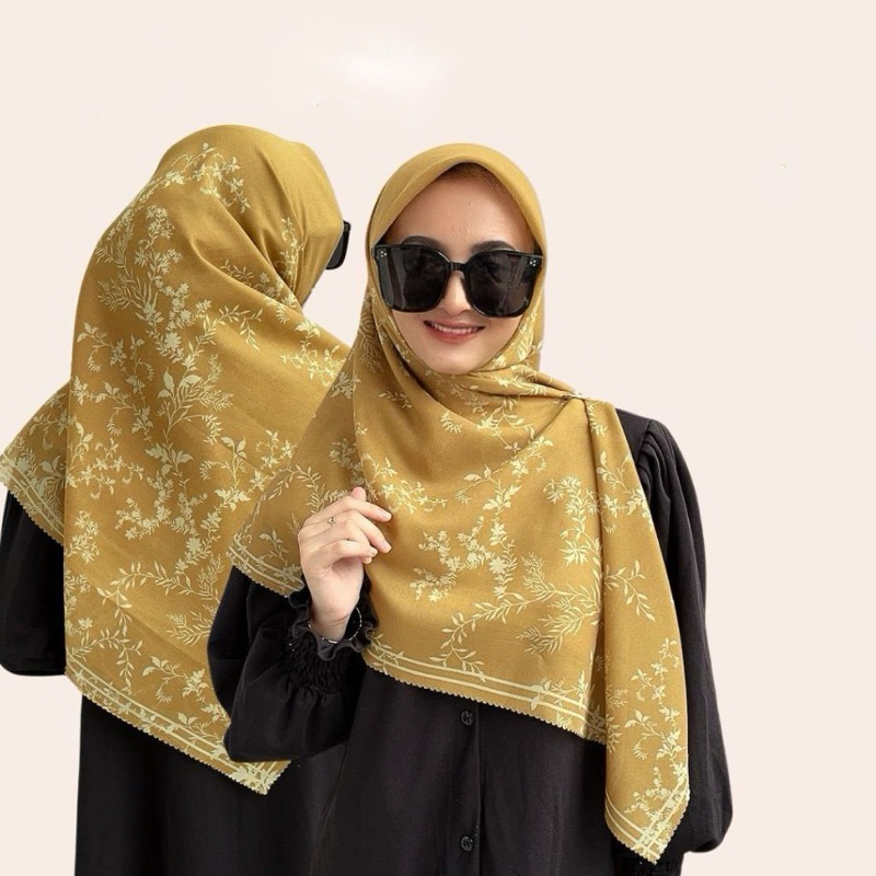 HIJAB SEGI 4 MOTIF | AZZURA SCARF | HIJAB BAHAN VOAL LASERCUT | HIJAB MURAH
