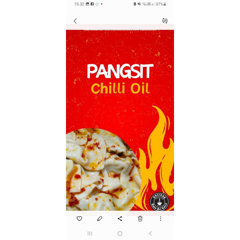 

pangsit Kuah chily Oill..