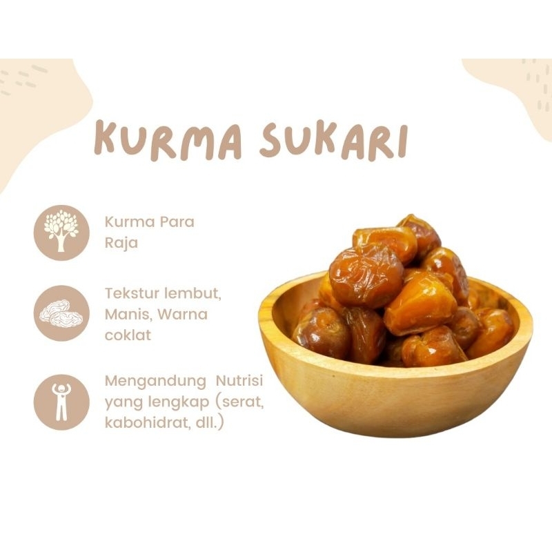 

Buah Kurma | Kurma sukari kurma raja 1kg