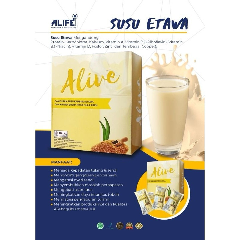 

susu kambing alive