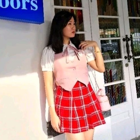 Pink academia PRELOVED + FREE PRELOVED H&M SKIRT