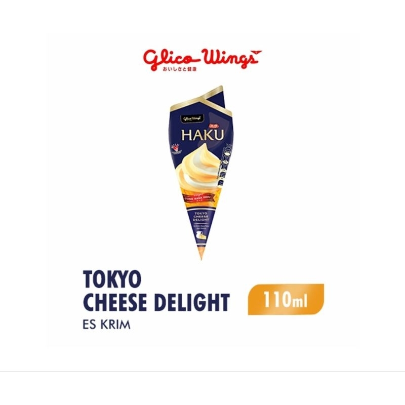 

Glico wings ice cream haku tokyo cheese delight / es krim / halal / corn