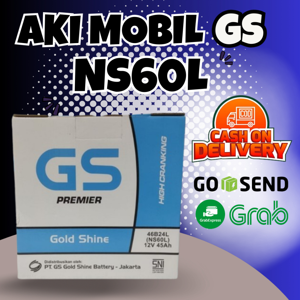 Aki Mobil Nissan March GS GOLDSHINE NS60L Aki Basah