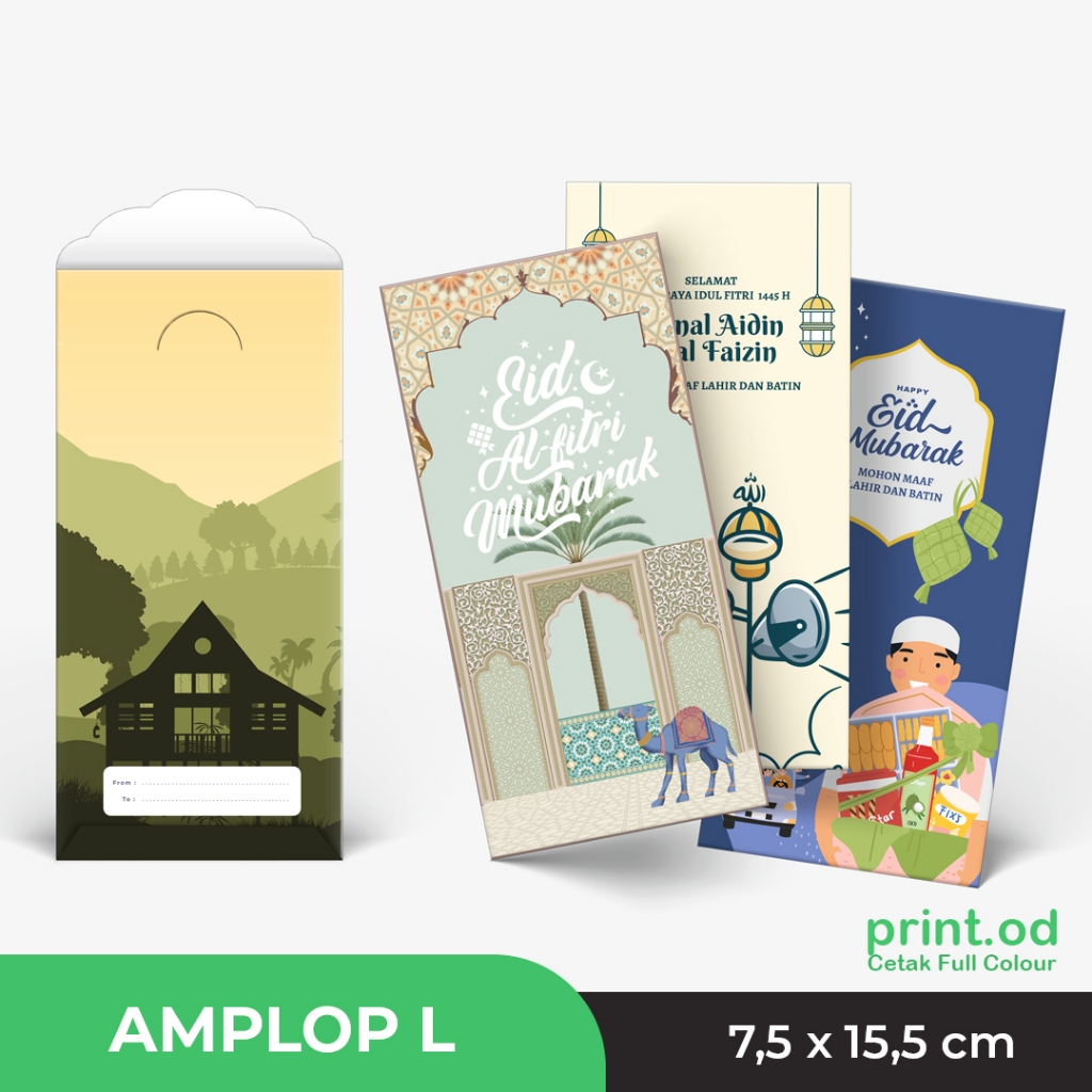 

Print.od Amplop Lebaran - Ukuran L 7,5x15,5 cm - Isi 6 pcs