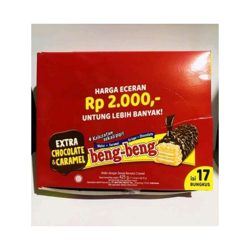 

BENG BENG WAFER EXTRA CHOCOLATE 25GR 1 KOTAK