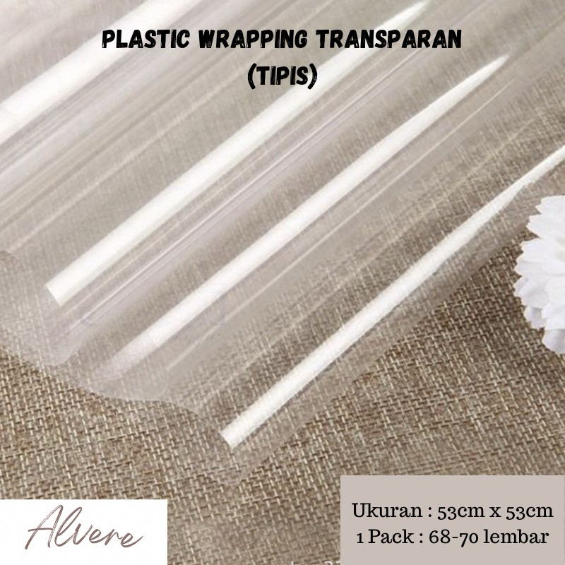 

Flower Wrapping Transparan Plastik TIPIS Bening Kertas Buket Bunga Transparent