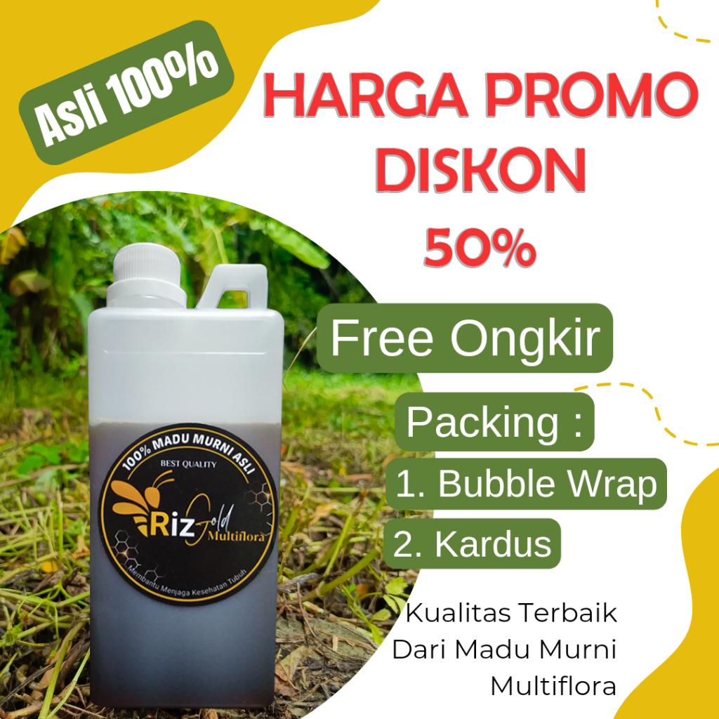 

Madu Asli 100% Murni Multiflora 1 Kg