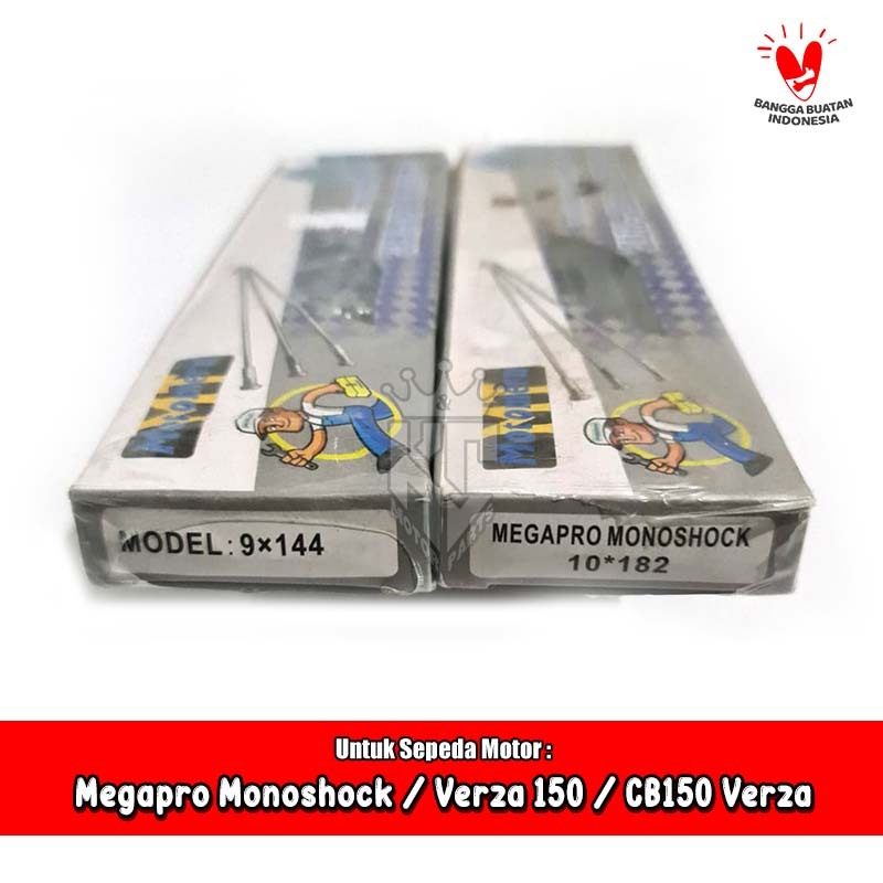 Ruji Jari Jari Spoke Chrome Baja Honda Megapro Monoshock CB 150 Verza Ring 17 144 / 182