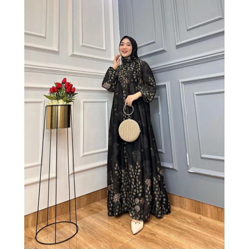 Set Gamis Rayon Diamond Set Hijab Gamis Muslim Gamis Lebaran 2024