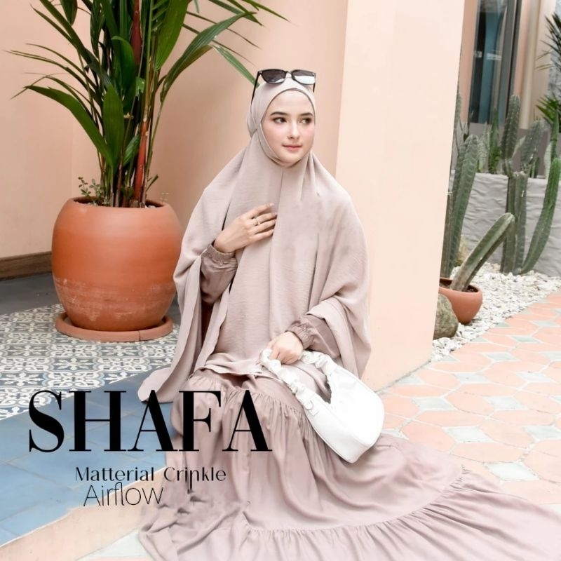 Hijab Bergo Dagu Crinkle Airflow Premium ( XL)