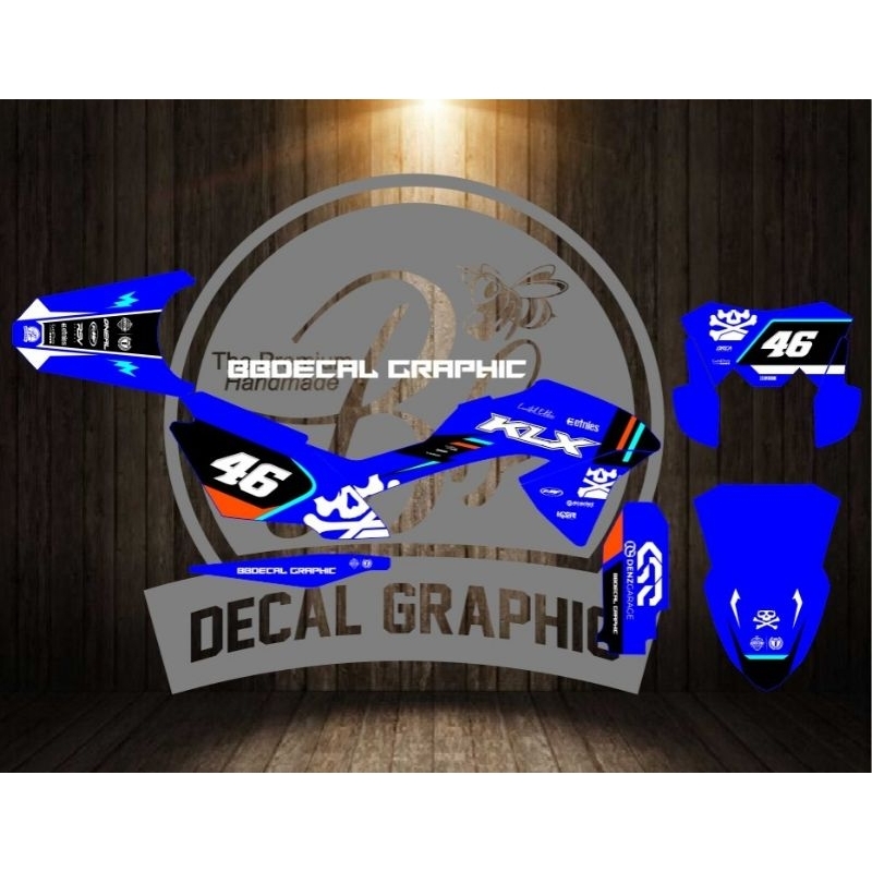 COD decal klx BF stiker klx BF striping full body decal supermoto stiker supermoto