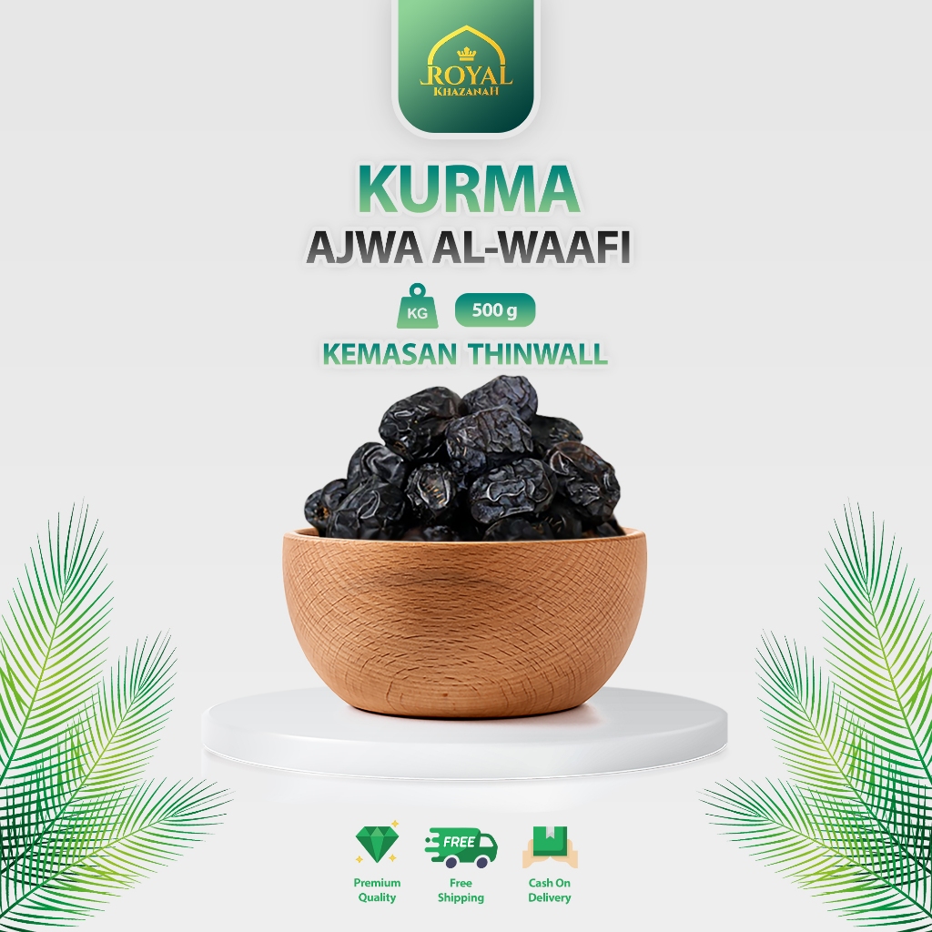 

Kurma Ajwa Al Waafi - 500 g - Kemasan Thinwall