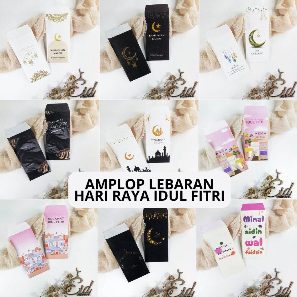 

(ISI 10 PCS) Amplop Uang Lebaran / Amplop Angpao Murah Lebaran / Amplop Lebaran Unik Lucu ukuran Panjang