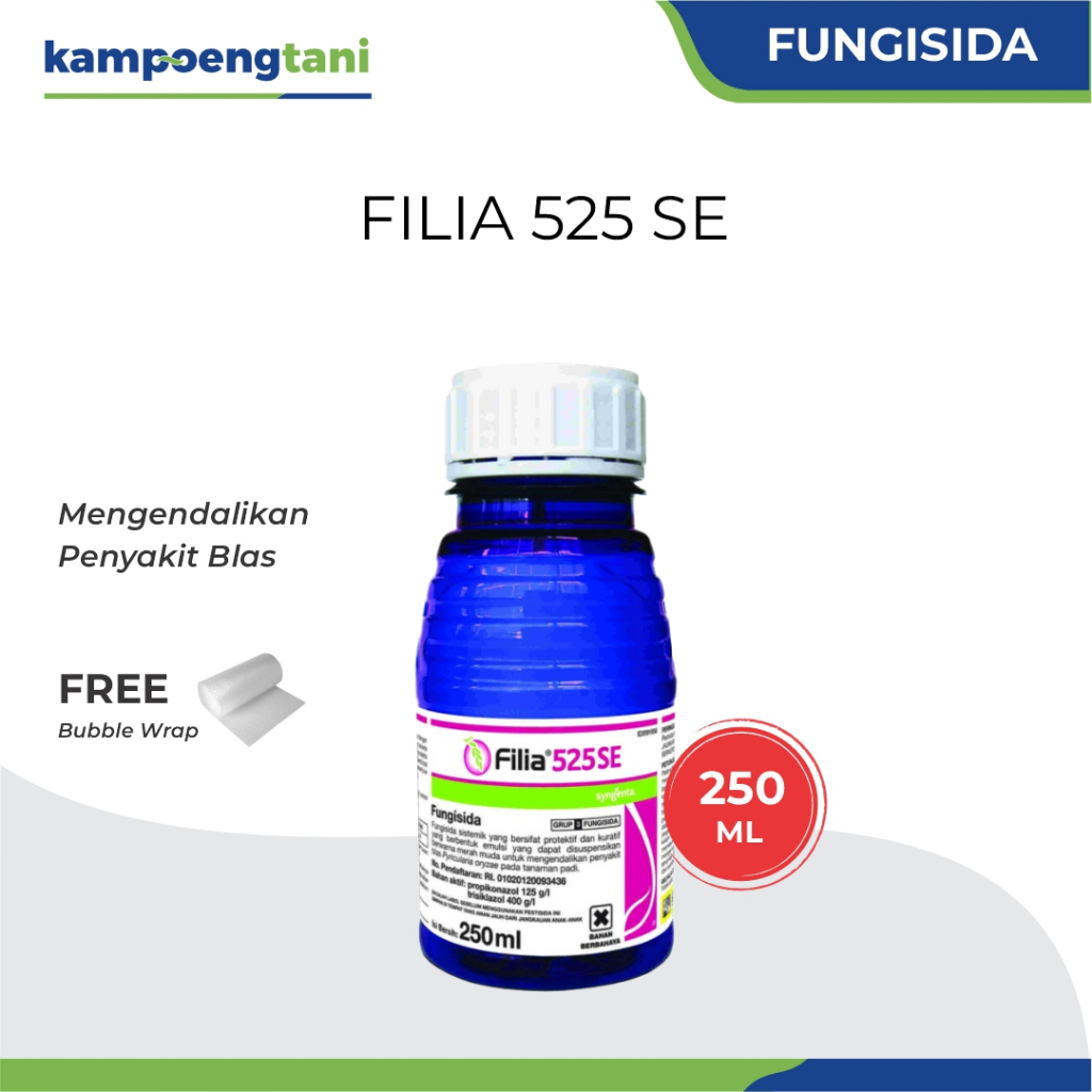 Kampoeng Tani - Fungisida Filia 250ml Original Obat Pembasmi Penyakit Blas Pada Tanaman Padi FILIA 5