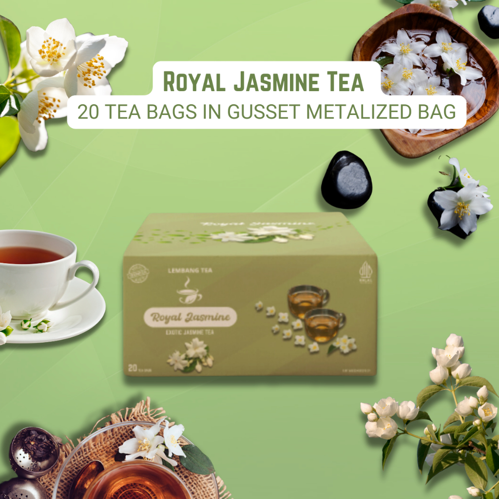 

LEMBANG TEA - TEH ROYAL JASMINE TANPA AMPLOP 1 BOX ISI 20 TEABAG