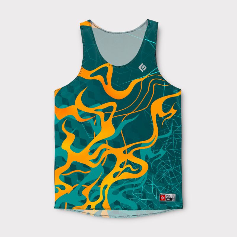 Singlet Olahraga Fullprinting Pria | Kaos Singlet Olahraga Pria Fullprint