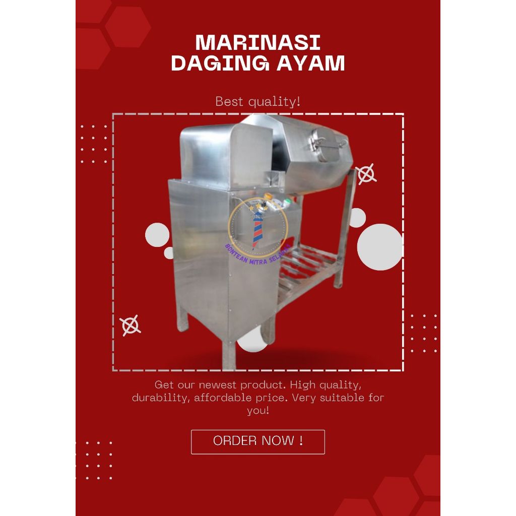Mesin Marinasi Ayam - Marinasi Daging 10kg/Proses