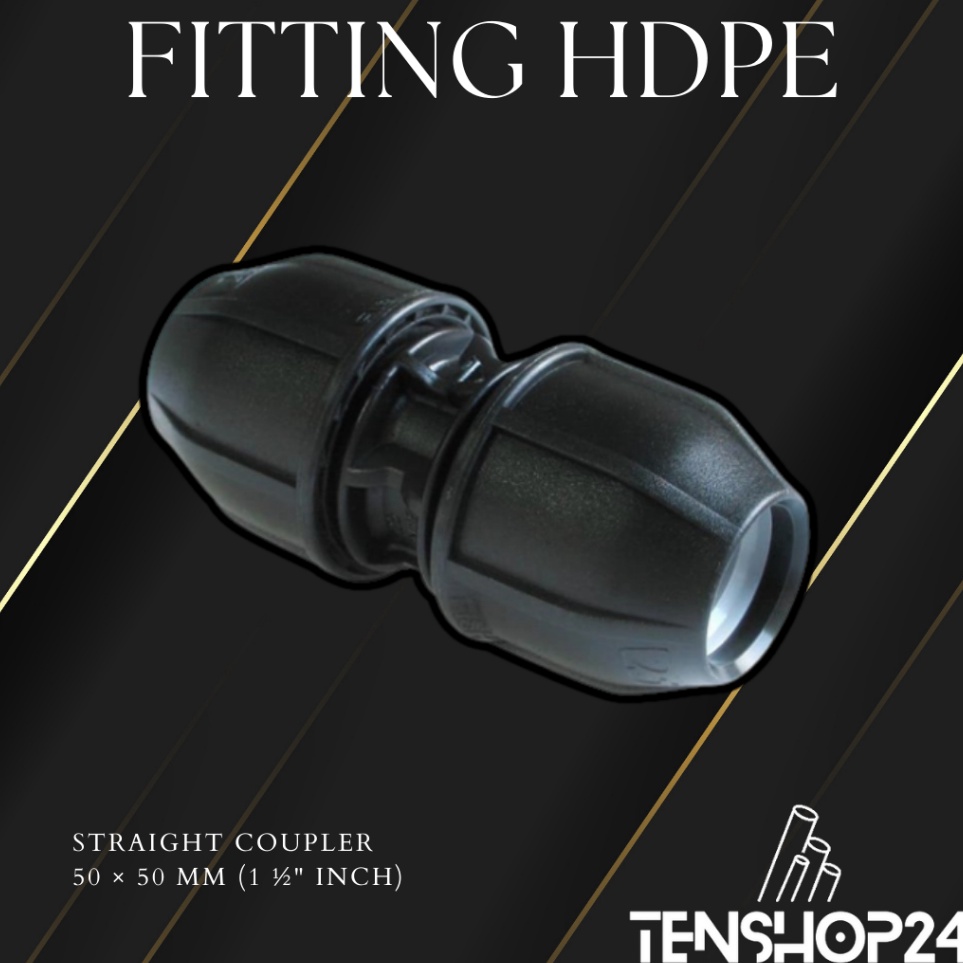 ART Y56W Coupler  Sambungan Pipa  Sok Lurus HDPE uk  5 x 5 mm  1 12 Kualitas Tinggi Sambungan Pipa H