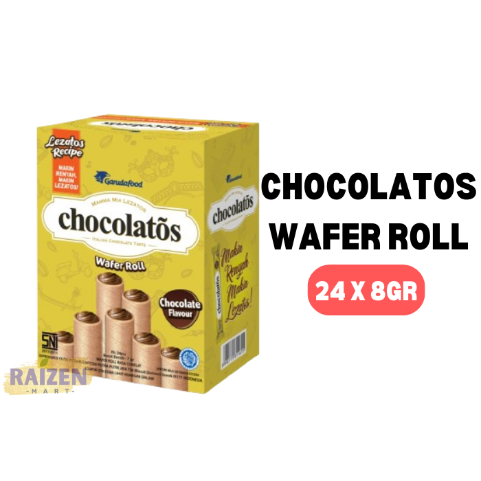 

Gery Chocolatos Wafer Roll 1 box 24 pcs @8gr