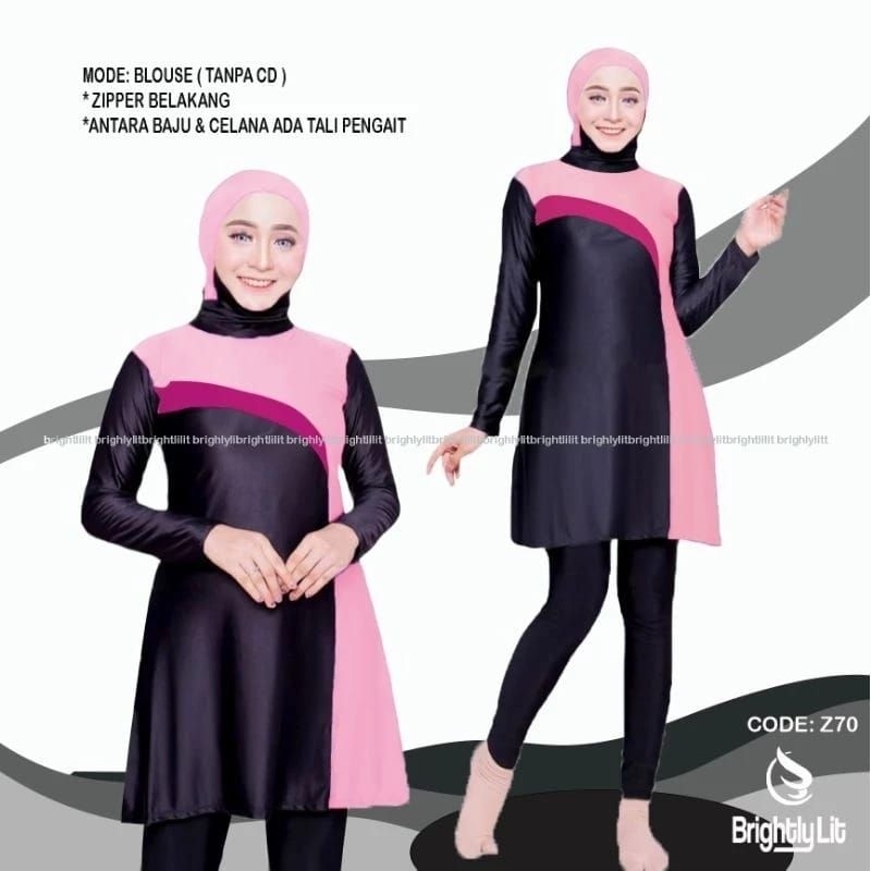 Baju renang wanita muslimah/Baju renang perempuan muslimah/Baju renang wanita dewasa