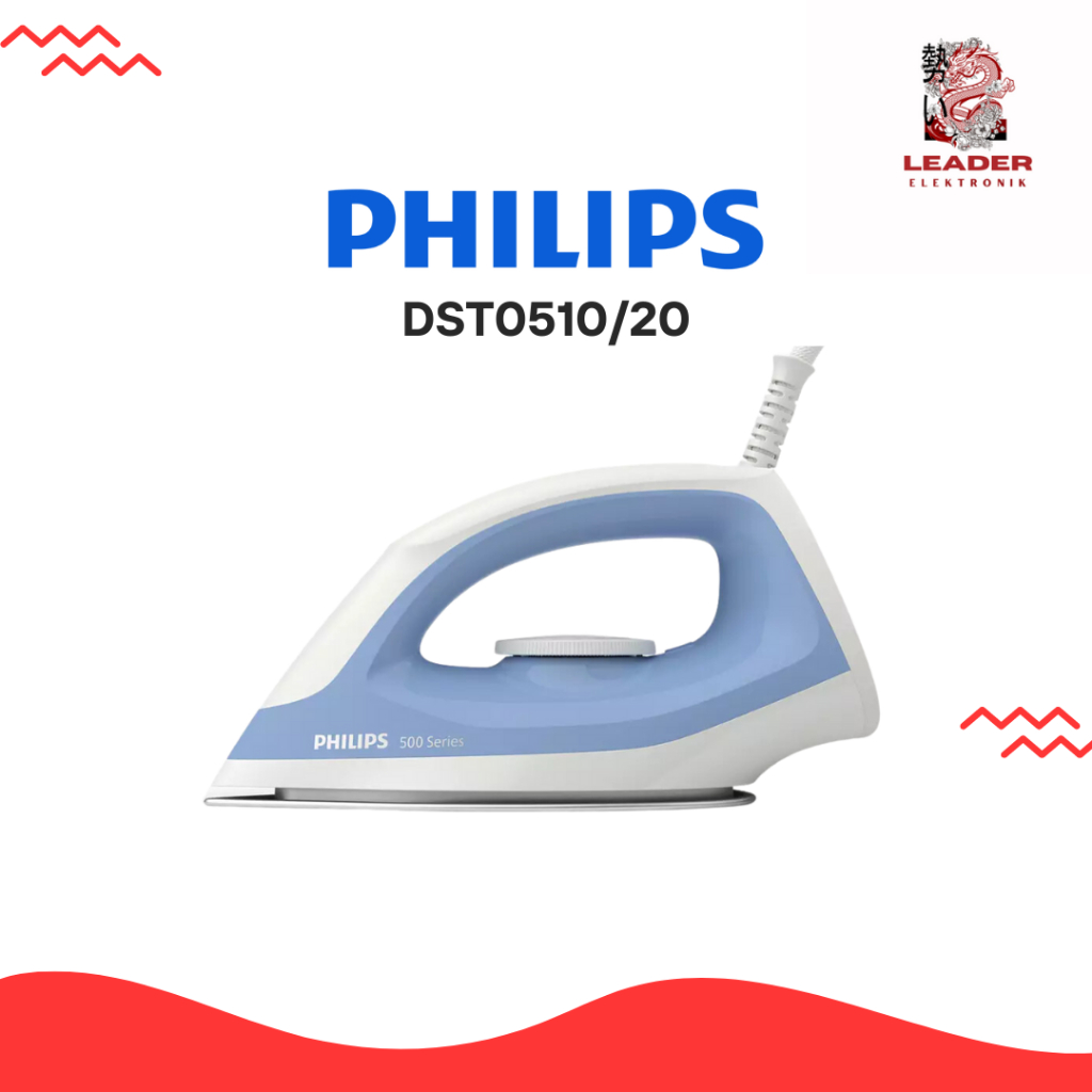 PHILIPS Setrika Kering Seri 500 DST0510/200 Biru