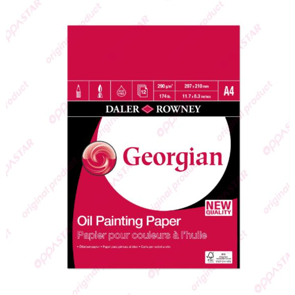

Kertas Lukis Daler Rowney Oil Painting Paper 290g A4 403612400 - Pad