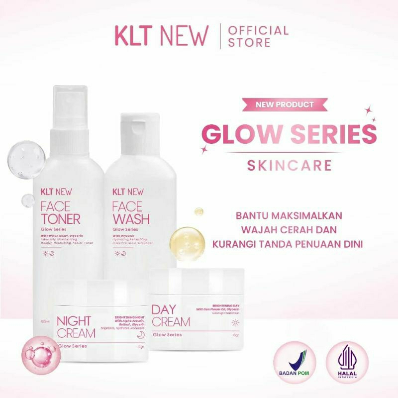 Klt New Glow Series Bpom Original/New Klt Bpom/Cream KLT Black