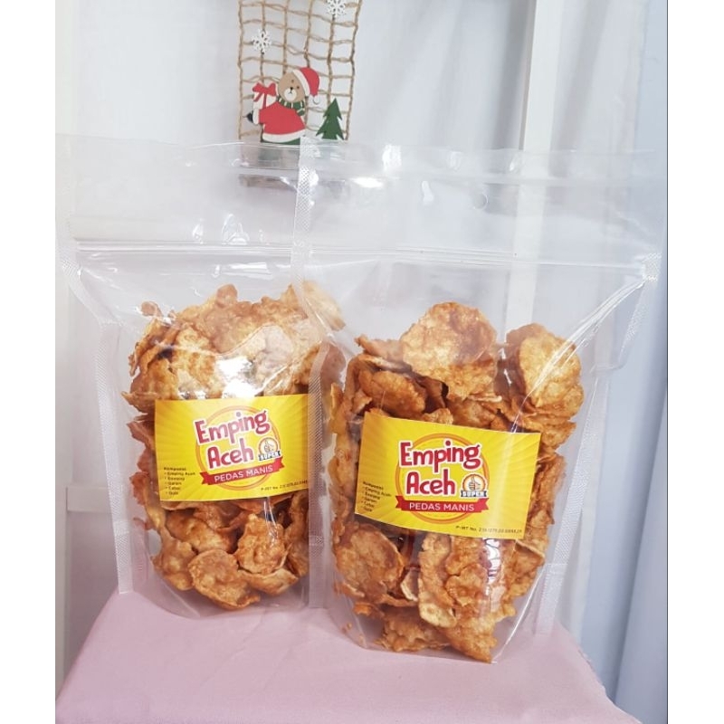 

emping aceh rasa pedas manis premium