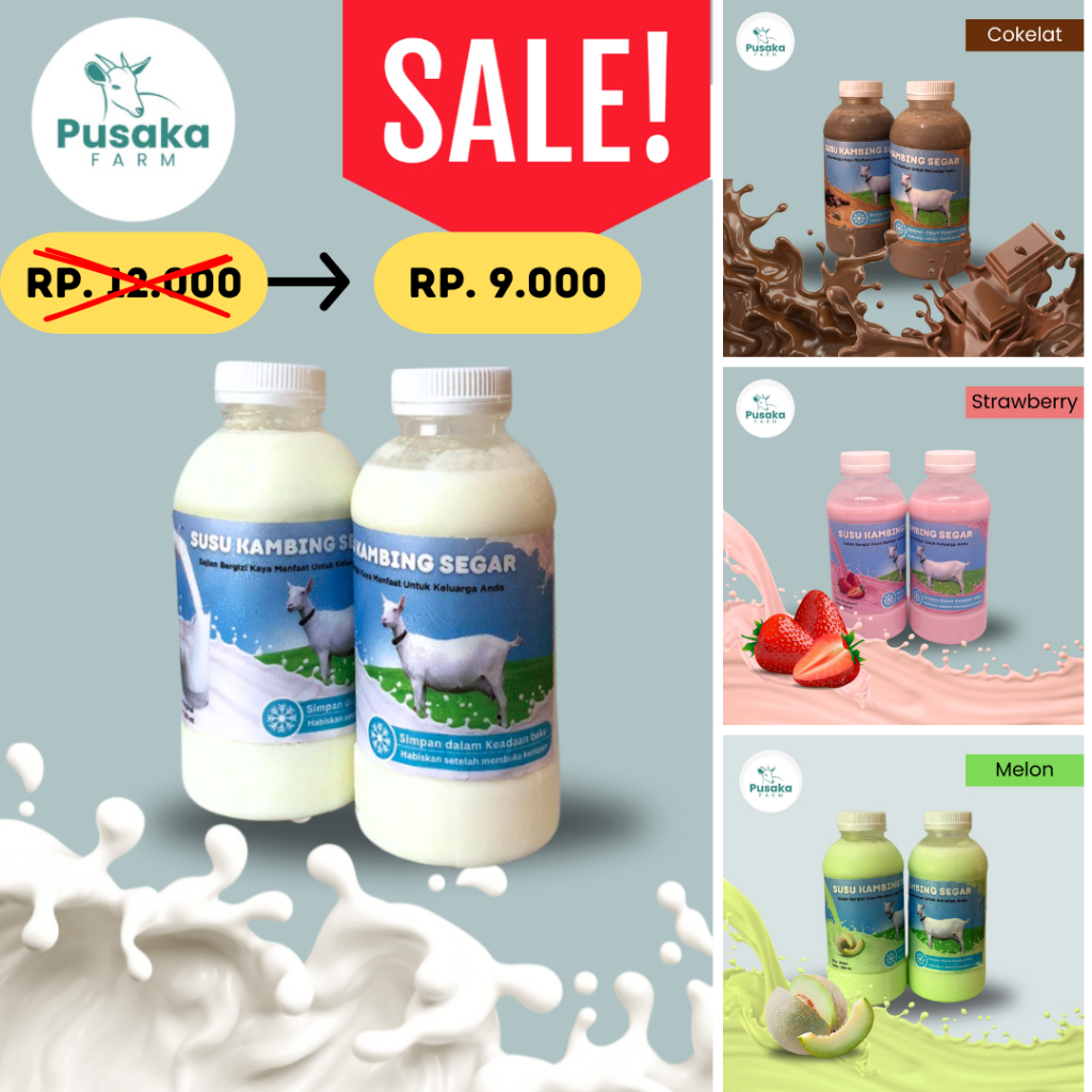 

Susu Kambing Segar 200ml Varian Rasa