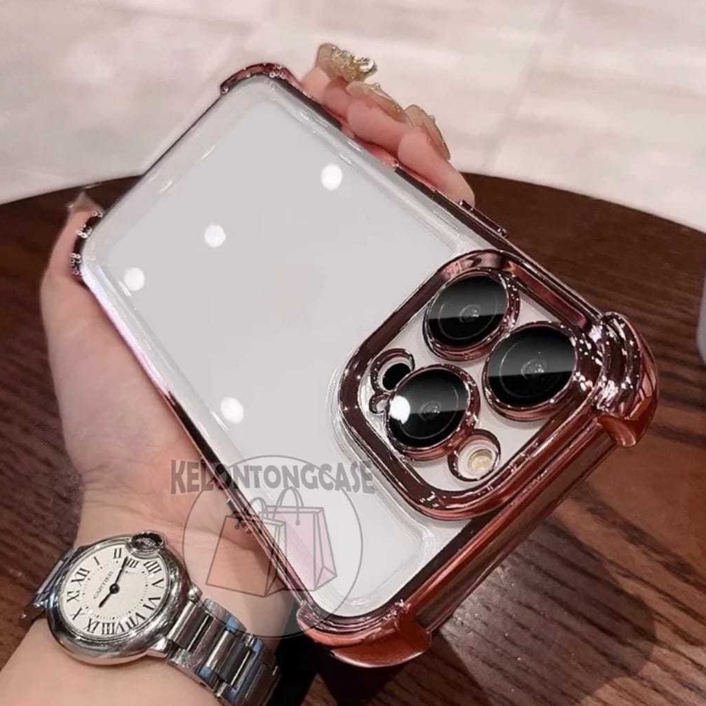 ART J26W Frameless Anti Crack Electroplating AKRILIK HardCase IPHONE 11 12 13 14 15 PRO MAX Premium 