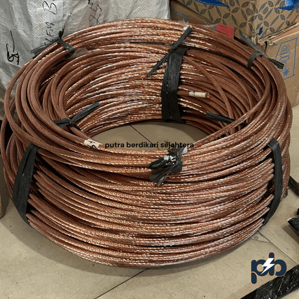 Kabel BC 10mm Ukuran Full / Kabel Grounding BC 10 mm Ukuran Full / Kabel Bare Copper