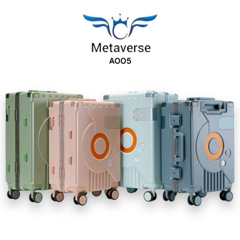 METAVERSE A005 Koper 18 Inch 20 Inch 24 Inch Ukuran Kabin dan Bagasi pesawat 4 Roda 360 Rotasi Bahan