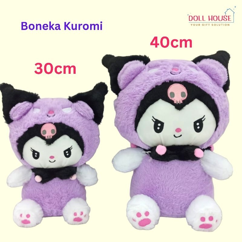 Boneka Viral Tiktok Kuromi / Boneka Kuromi / Boneka Viral Sanrio / Boneka Viral Kuromi / Boneksa San