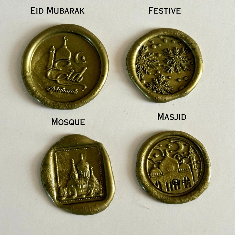 

Ramadhan wax seal sticker 1 pcs segel vintange undangan dan hampers souvenir lebaran hari raya #Paletecolor