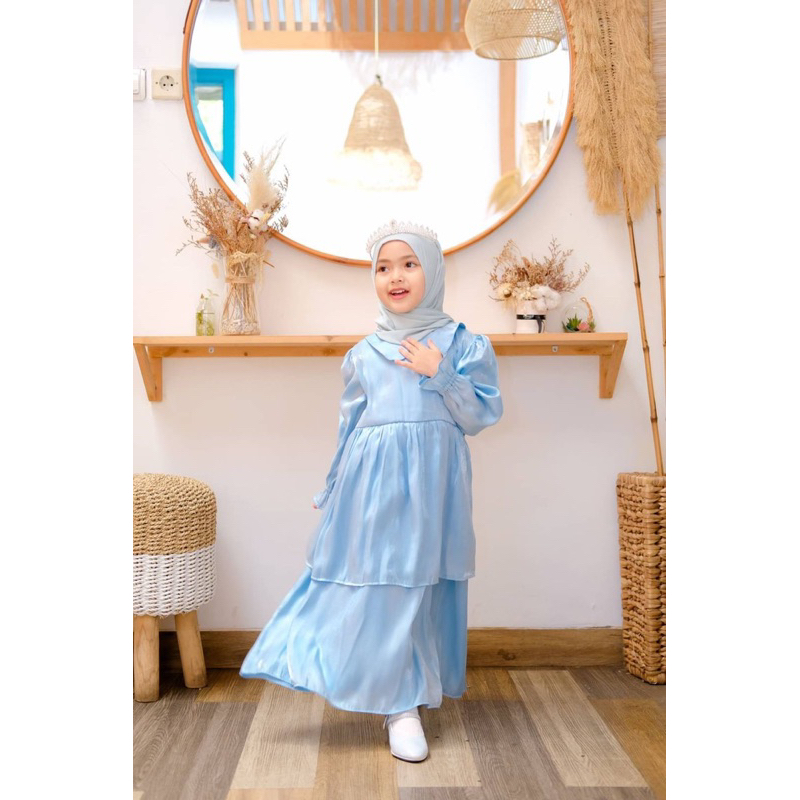 Clara Dress | Gamis Anak | Gamis Kekinian Anak | Dress Anak | Baju Lebaran Anak | Gamis Mewah Anak