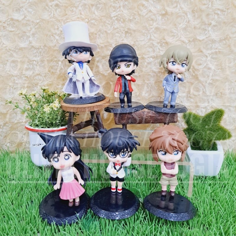 Action Figure Conan Satuan Set Mix Cake Topper Anime Detective Conan Set Ecer Mix