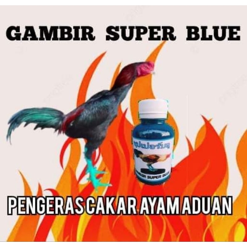 (FREE SIKAT)GETAH GAMBIR SUPER BLUE/GETAH GAMBIR AYAM ADUAN/PENGERAS KAKI AYAM