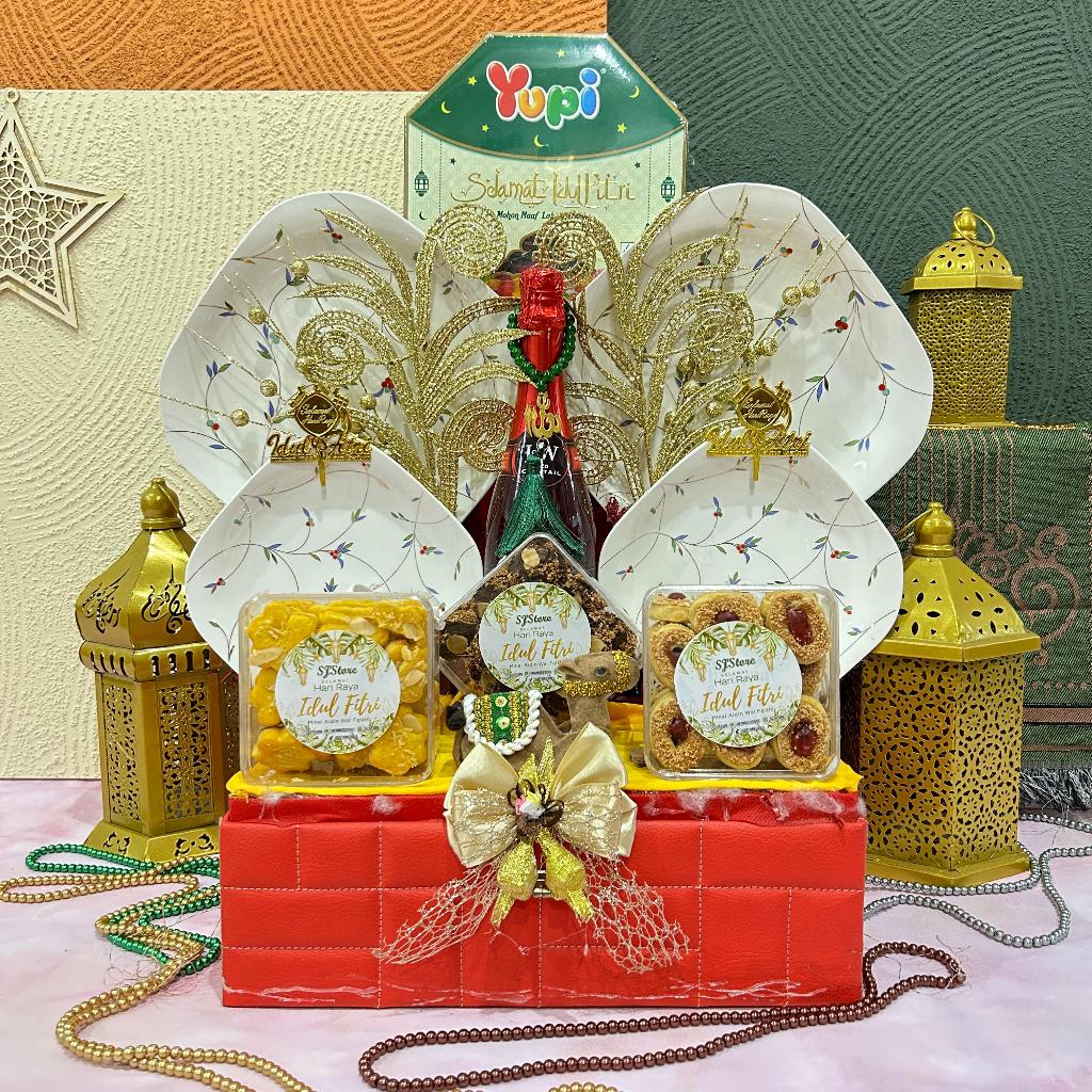 

Paket Dekorasi Parcel Hampers Hadiah Idul Fitri Kue Kering Keramik 200