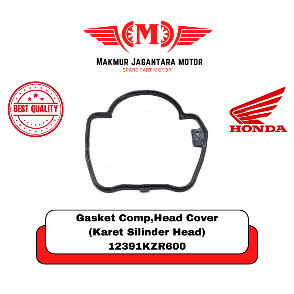 Paking Mesin (Gasket Comp,Head Cover) (karet head cylinder/ Silinder - 12391KZR600) Honda PCX 150, V
