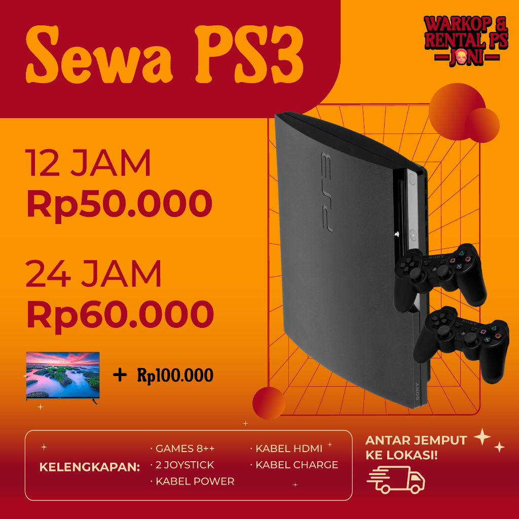 (VOUCHER) SEWA PS3 BANDUNG