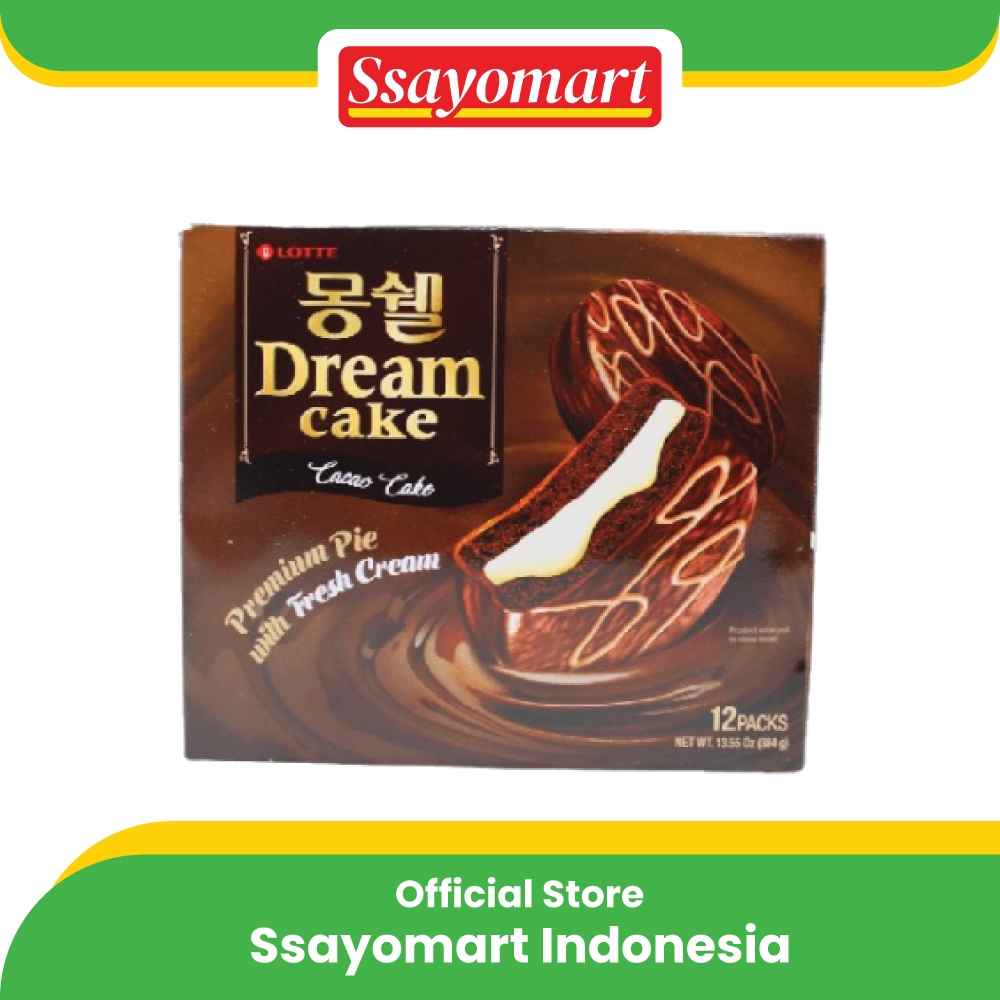 

Korean Lotte Moncher Cacao Dream Cake Kue Cokelat 408g