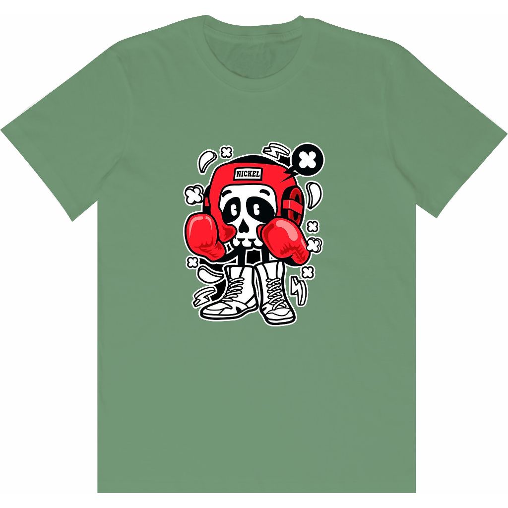 Baju sehari hari kaos gaul cewek cowok BOXING NICKEL DTFAA99063