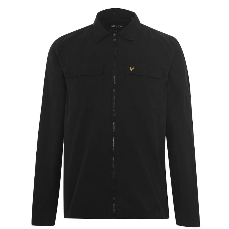 Lyle And Scott Twill Overshirt Black Original